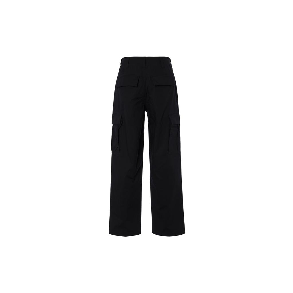 Nike Solid Color Zipper Straight Leg Work Pants Men Bottoms Black FQ0496-010