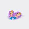 6pcs Little Mermaid Ring Mermaid Theme Girls 1st Birthday Party Decoration Kids Toys Gift Silicone Ring Cartoon Mermaid Ring
