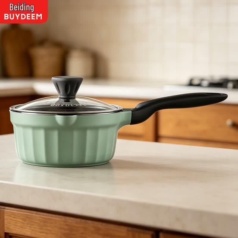 Buydeem 20cm Enamel Non-Stick Milk Pot