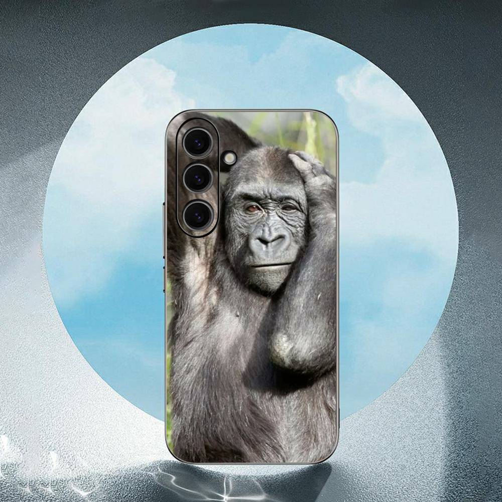 Affe Abstrakt Lustig Luxuriös Schwarz Handyhülle Für Samsung Galaxy S23 S24 S25 Ultra S22 Plus S21