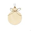 10Pcs Unpainted Wooden Shapes Baubles Embellishment for Crafts