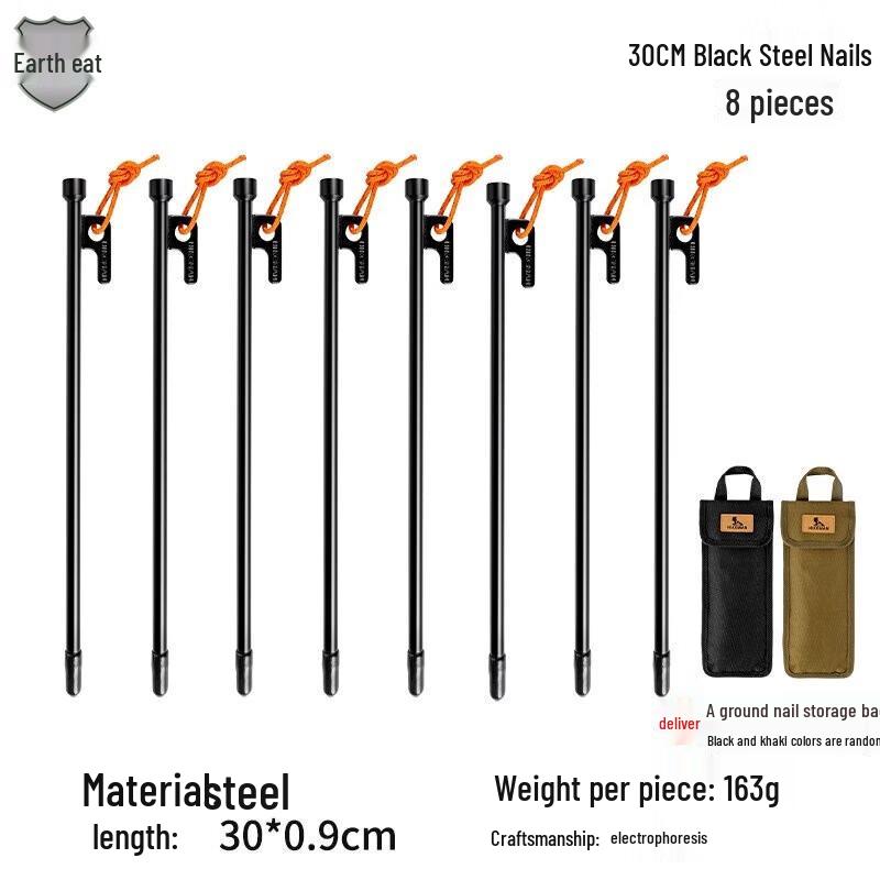 Outdoor Tent & Canopy Pegs with Wind Ropes Set