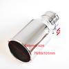 1PC All Kinds Of Sizes Universal Car Accessories 304 Stainless Steel Curly Flange Muffler Tip End Pipe For Toyota