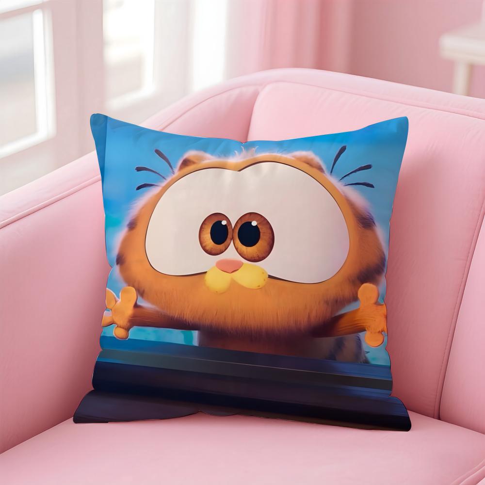 Garfield Cushion Cover Home & Car Multi-Scene Pillow Cover - Reversible, Soft & Durable for Daily Use