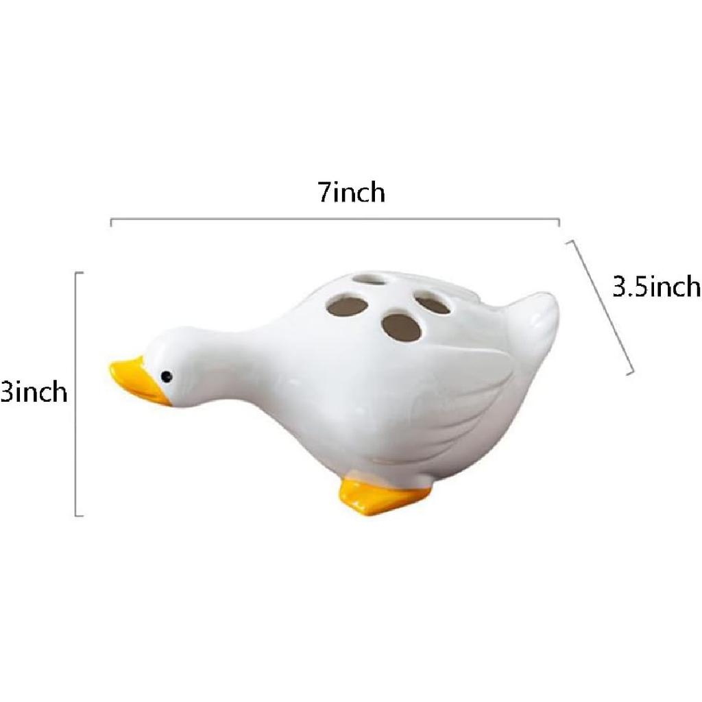 123Arts Toothbrush Holder, Toothbrush Holders for Bathrooms, Duck Toothbrush Holders