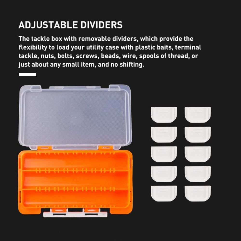 Double Side Fishing Accessories Storage Box Assembled Design Fake Bait Box Fishing Gear