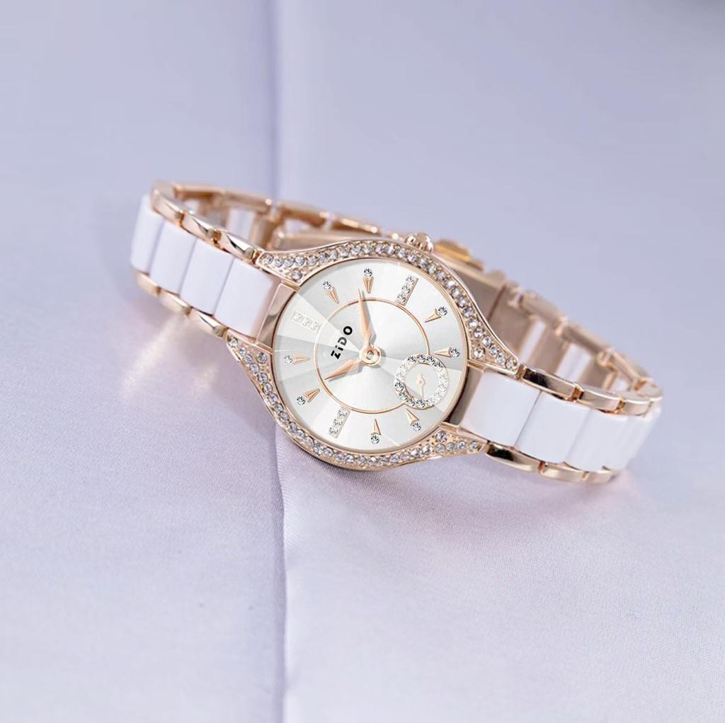 Women Watch Brand Light Luxury Simple Temperament Retro Leisure Niche Waterproof Diamond Inlaid Ladies Fashion Quartz Watches
