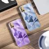 Luxurious Ginkgo Leaves For Samsung A 01 52S 04 05S 10 12 13 22 23 24 36 42 M02 Note 10 20Ultra 8 9 Golden glass phone case
