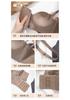Anti gravity half cup: seamless gathering, large and stable, anti slip upper support, anti sagging underwear