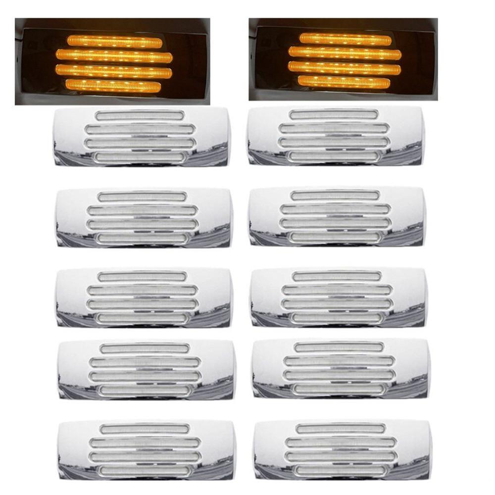 10PCS 22 LED Clearance Side Marker Light For 12V Truck Trailer RV Waterproof Warning Tail Light Truck Lights Accessorie