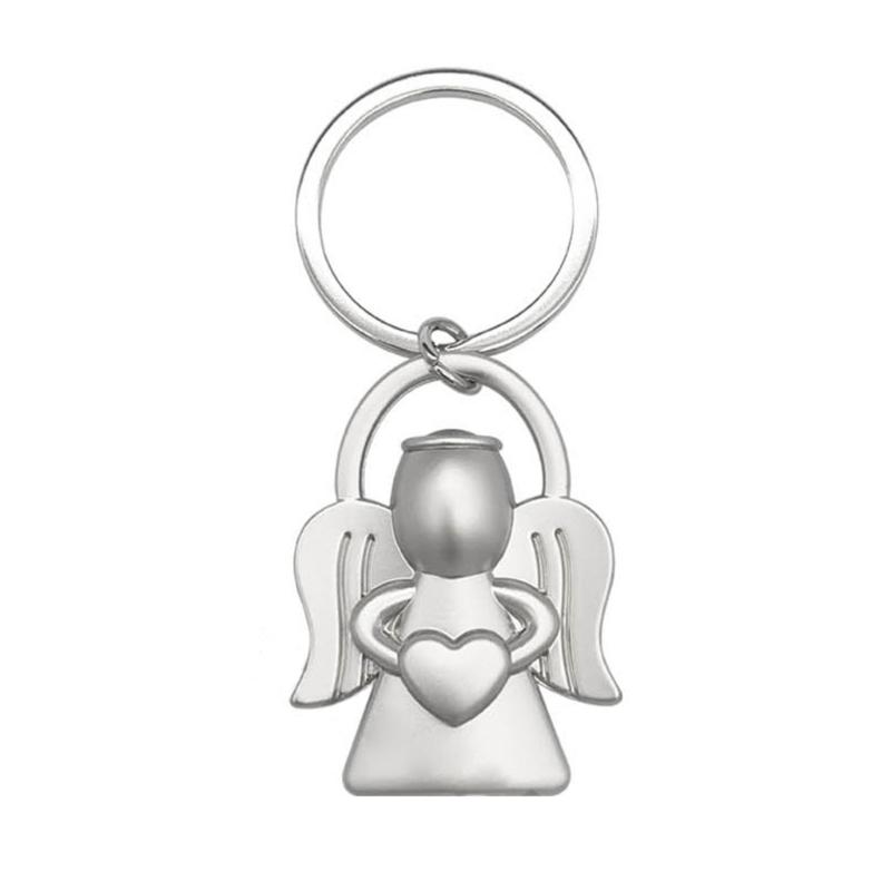 Trendy Angel Wing Keyring Protective Amulet for Men Women Backpack Pendant Decor