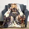 1pc Cat Collection Print Blanket   Lightweight Flannel Throw Blanket For Sofa, Bed, Living Room, Office, Outdoor Travel, Camping
