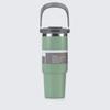 30oz Stainless Steel Travel Mug With Handle Straw Lid Vacuum Insulated Water Bottle Car Office Gym