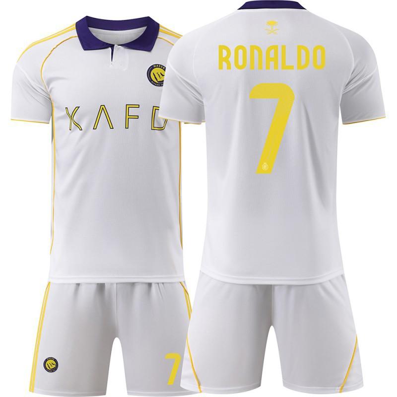 2526 Riad Sieg Zweites Auswärtsfußballtrikot Nr. 7 C Ronaldo 10 Mane Set für Erwachsene Kinder Männer Frauen