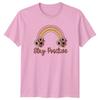 Stay Positive Unisexs TShirt Retro Floral Positivity Birthday Gift For Her