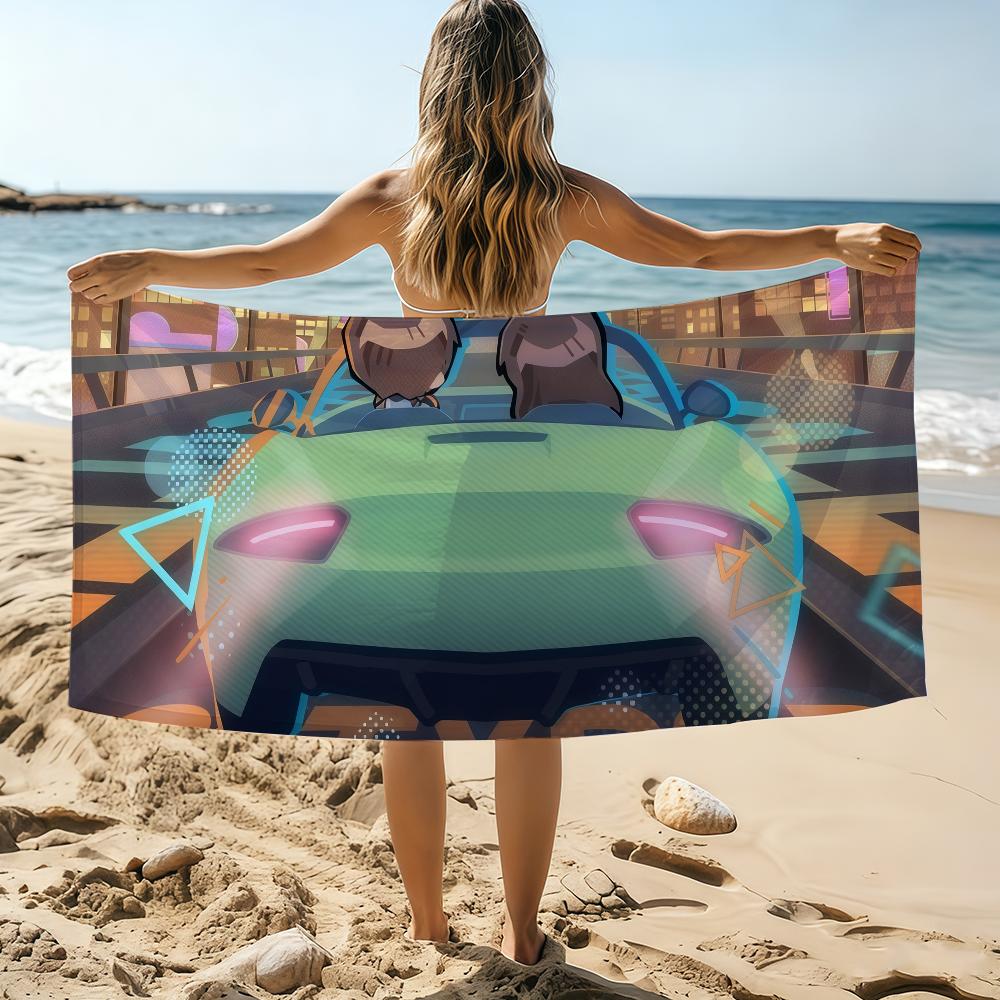 

Game Love and Deepspace a Towel Beach Towel Oversized Quick Dry Towel Absorbent Soft Swim BeachTowels for Men Women W30*H60(CM)