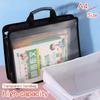 Large Capacity Portable Documents Bag Thickened Plastic File Organizer  Students