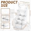 Acrylic Brochure Holder Clear Flyer Stand Literature Holder for Trifold Brochures Magazines Menus Pamphlets Booklets Documents