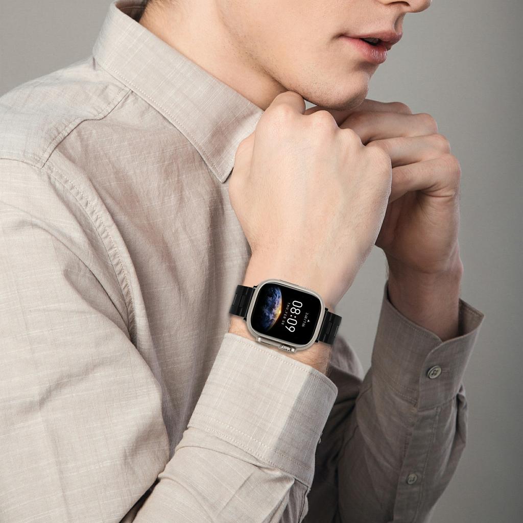 Replacement Strap for Apple Watch Series 10 Ultra 9 8 7 SE 6 5 4 3 2 1 46mm 49mm 45mm 44mm 42mm H Type Metal Watch Band