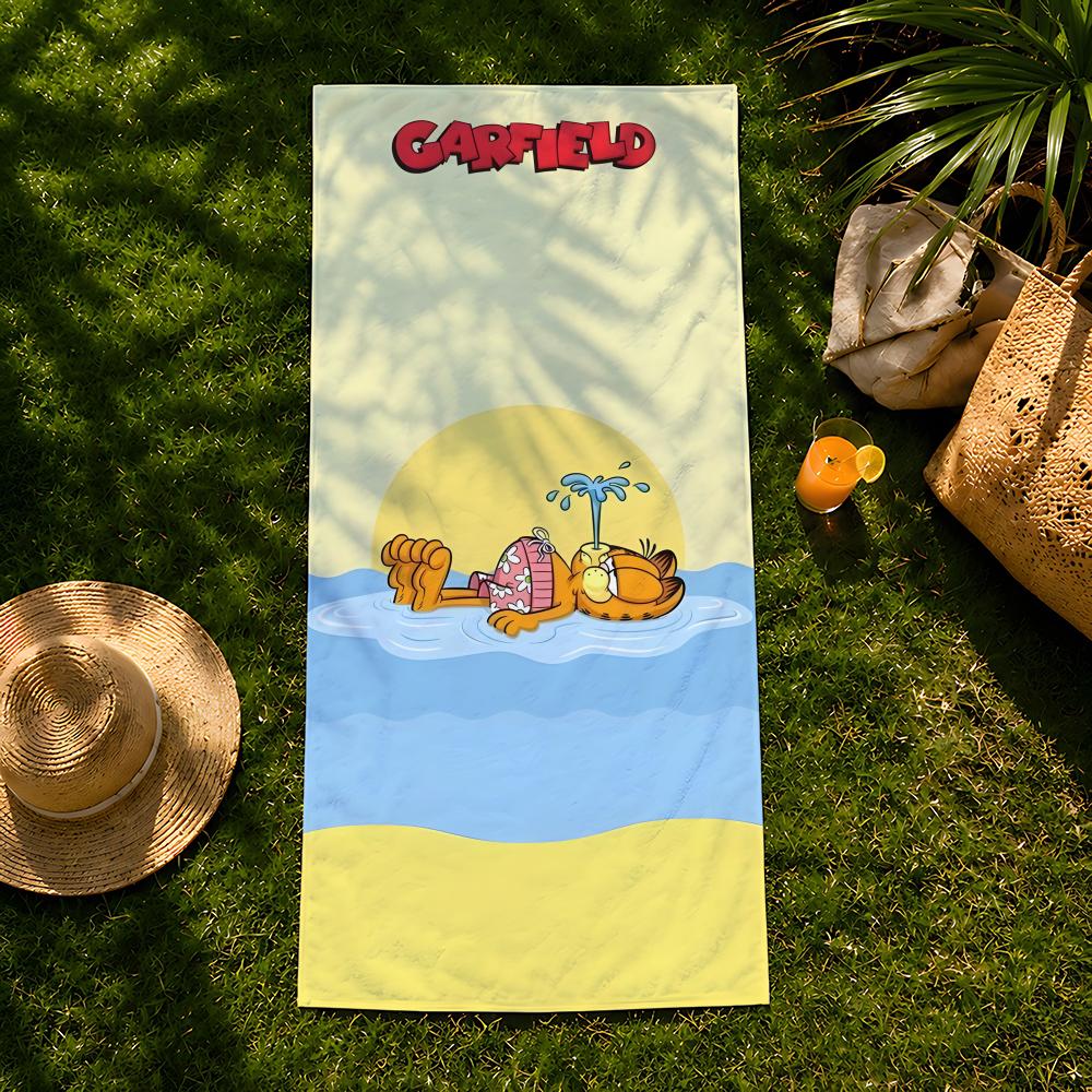 Character G-Garfield-d Towel beach towel, quick drying absorbent bath towel for Swim,Gym,Camping,Outdoor