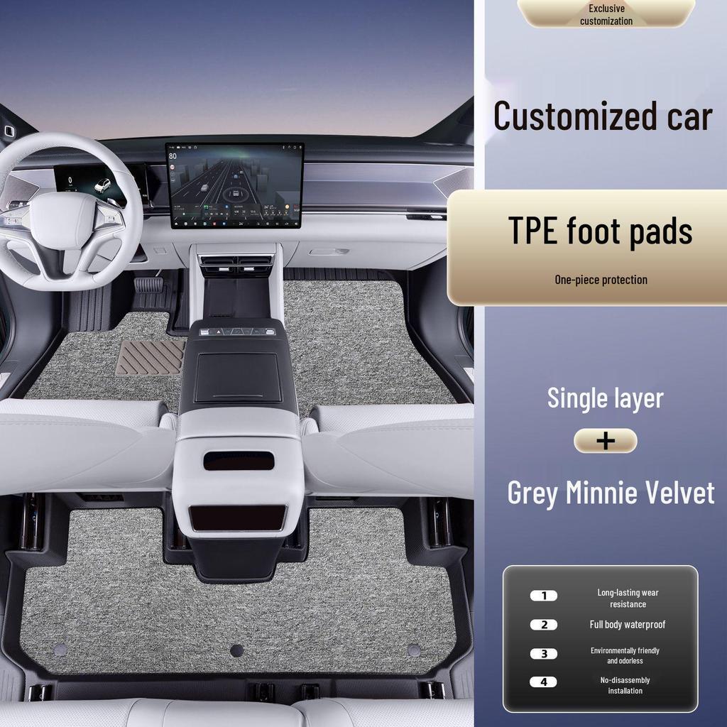 Fits 2026 Volkswagen Sagitar L: TPE Floor Mats, Custom Car Foot Pedal Accessories