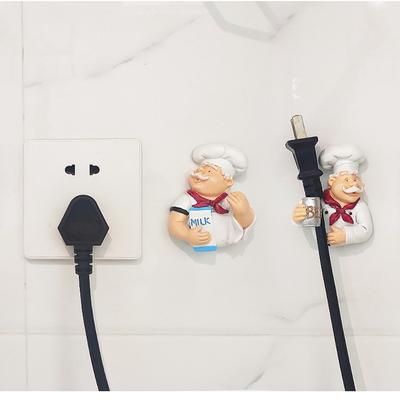 1Pcs 7cm Plug Organizer Synthetic Resin Wall Decoration Hot Home Hook  Kitchen