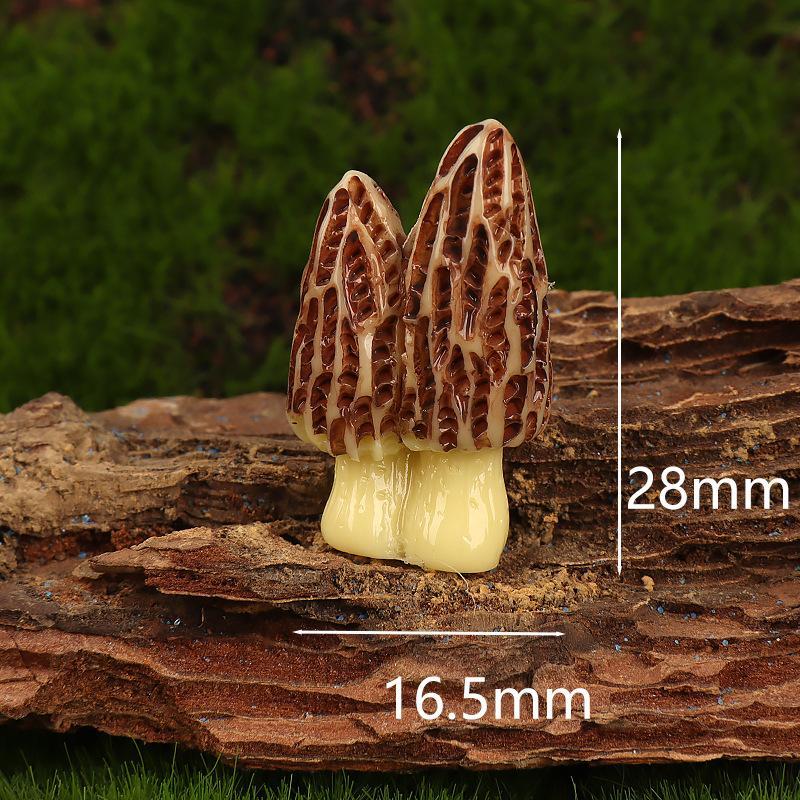 Mini Resin Mushroom Ornaments Micro Landscape Decor Dollhouse Miniature Mushroom Model For Fairy Moss Garden Diy Bonsai Decor