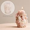 KO 1pc Flower Mother Mold New Silicone Mold Non-Toxic Gypsum Ornament Mold For Home Decoration Candle Making Mother'S Day Gift