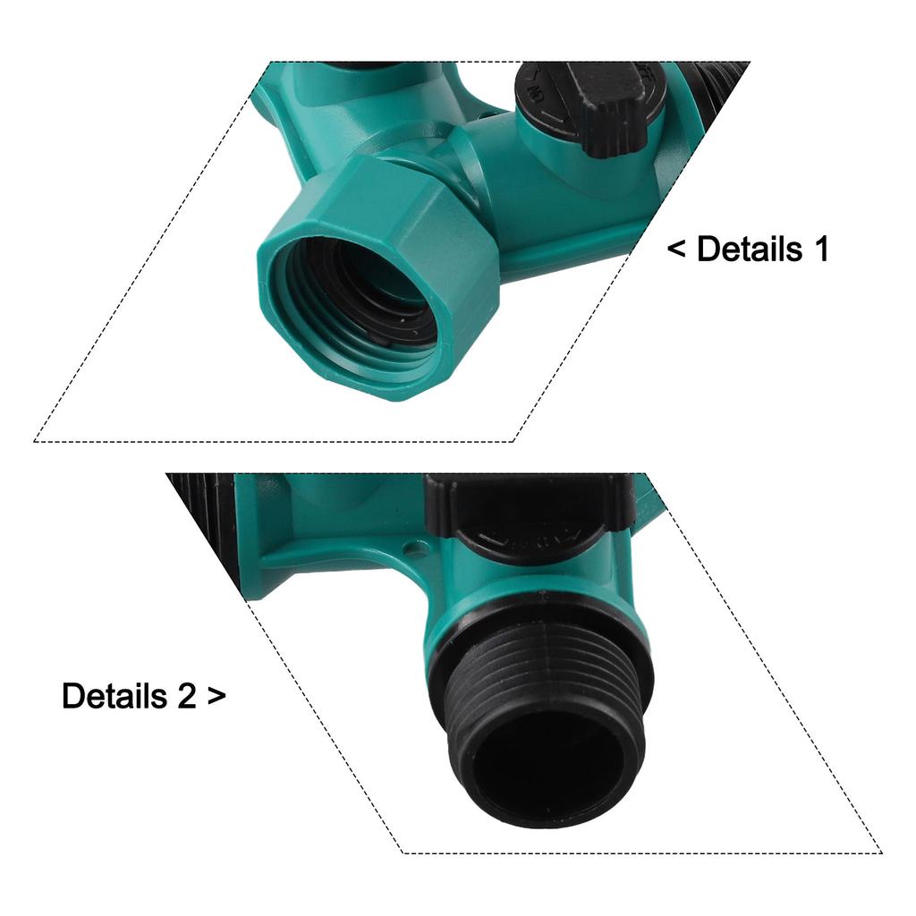 ABS Plastic Connector Hose Splitter Outdoor Tap Watering Y-Type