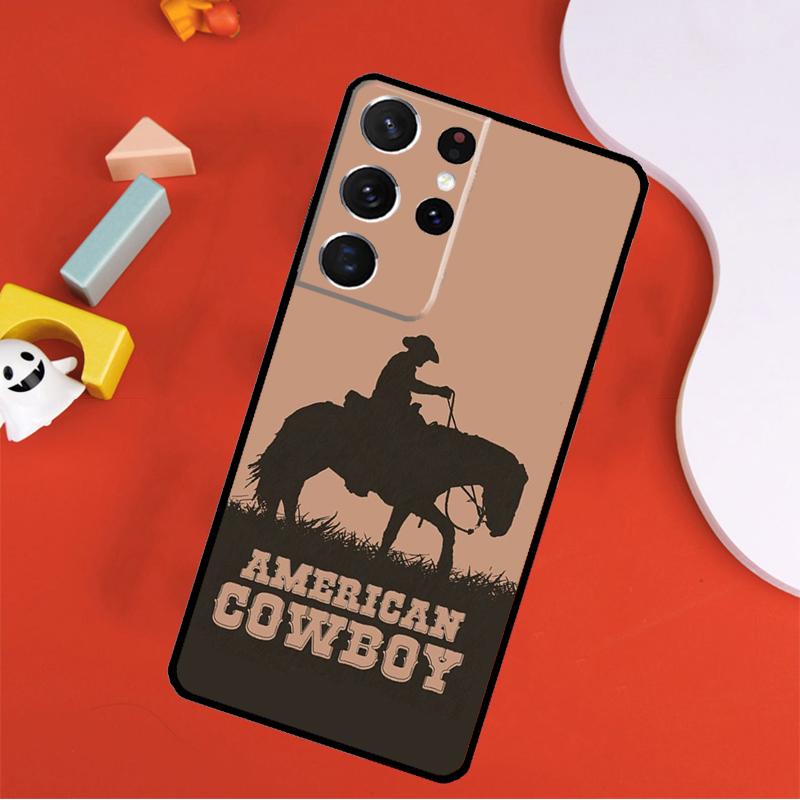 Rustic Cowboy Cowgirl Western Country Phone Case For Samsung Galaxy S25 Ultra S9 S10 S20 S21 FE S22 S23 S24 Plus S24 Ultra Cover