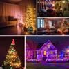 BTF-LIGHTING 5M 33 LED Fairy Lights, Milky White Star Shape, Rainbow Colors, WS2812BIC, USB Powered, DC 5V