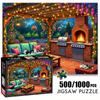 500/1000pcs Paper Puzzle Game Large Puzzle Premium Puzzle Birthday Gift Large Toy Handmade Toy Parent- Handmade Puzzle Exquisite Puzzle Game Family Wa