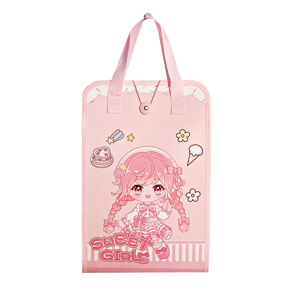 Tecknad Capybara A4 Dokumentmapp Stor Kapacitet 13-Lagers Expanderande Dragspelsorganisatör Vattentät Datasortering Förvaringsväska