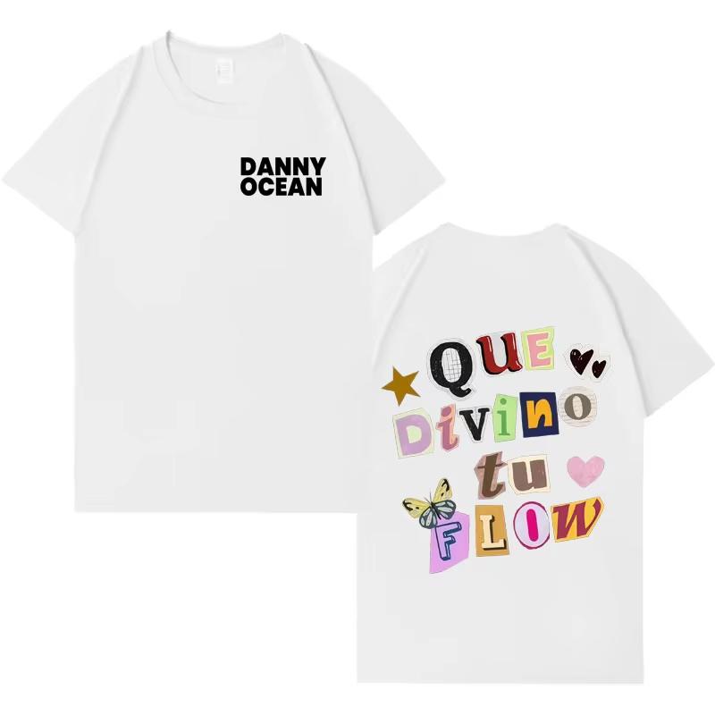 Rapper Danny Ocean Trendy Album Tshirt Mens Fashion Hot Sale Casual Y2K 2026 Spring Summer Crewneck Short Sleeve Top