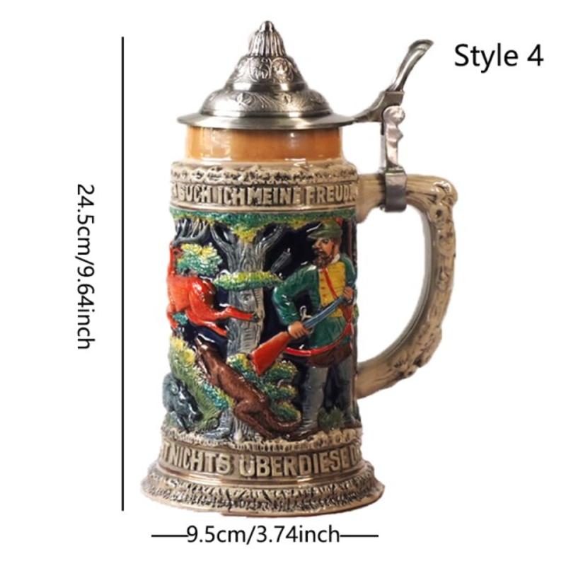 Large Capacity Mug Retro Ceramic Beer Mugs Handmade Mug Tock Glass Mug 600ml Best Gift For Men | Mugs