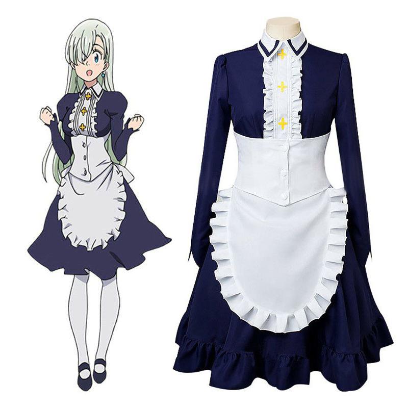 The Seven Deadly Sins Elizabeth Liones Nanatsu No Taizai Dress Costume Cosplay