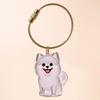 1 Piece Pet Lovers Home Display Gifts Clear Puppy Hair Memorial Keepsake Capsule Pet'S Dog Fur Container Diy Pendant Keychain