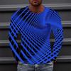 Men's T shirt Tee Graphic Gradient Crew Neck Clothing Apparel 3D Print Outdoor Daily Long Sleeve Print Fashion Designer Vintage