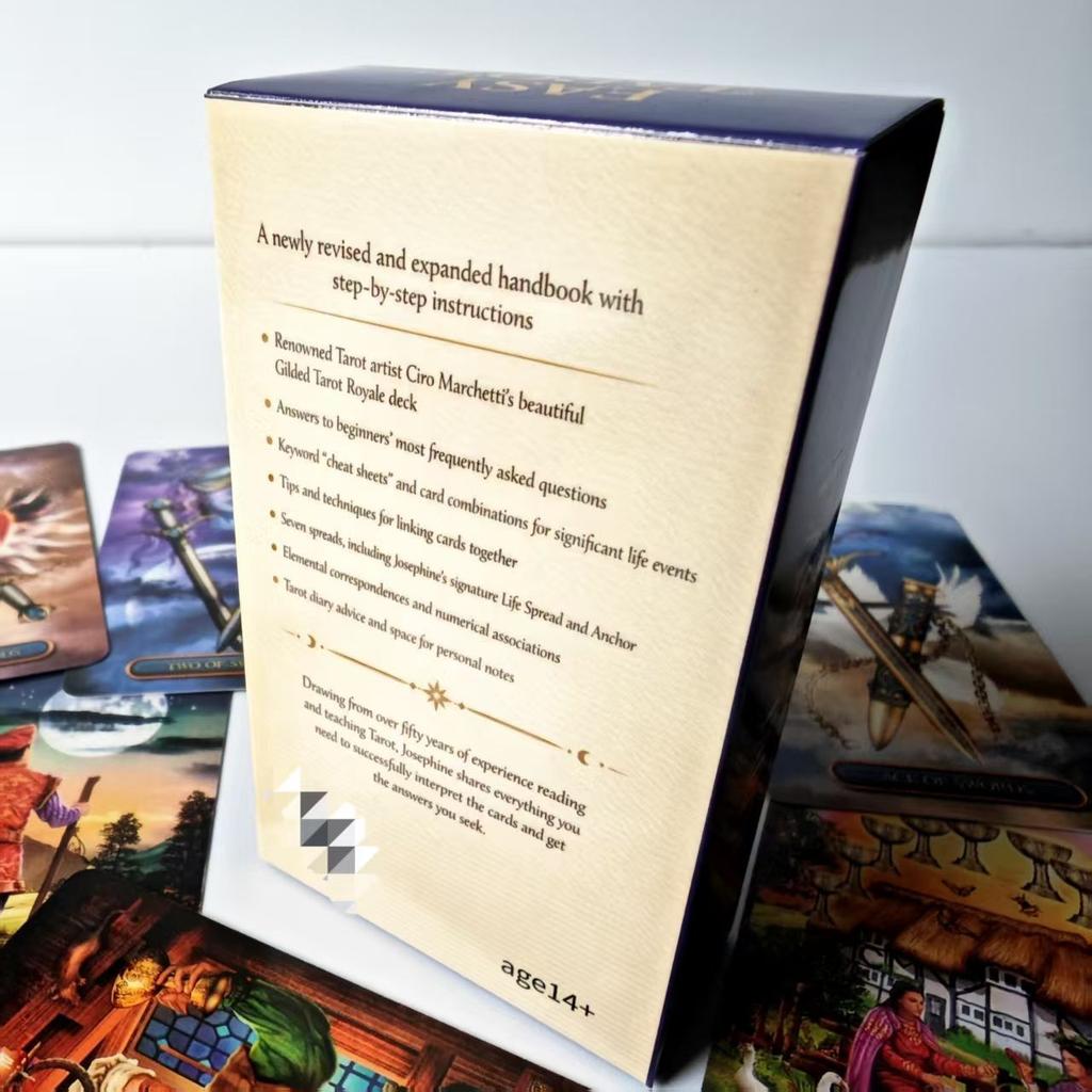 Einfaches Tarot-Deck X- 10,3*6cm 78 Stück Anfängerfreundliche Tarotkarten Divination, Meditation und Selbstfindung