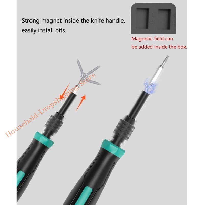Professional Multifunctional Tool 152Pieces Screwdriver with Nonslip Grip for Home Maintenance Jewelry Watch Repair