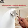 1 Peça Ferramenta de Canto para Drywall, Cabo com Pegada Suave - Espátula de Aço Inoxidável para Canto Externo e Canto Interno de Gesso Acartonado
