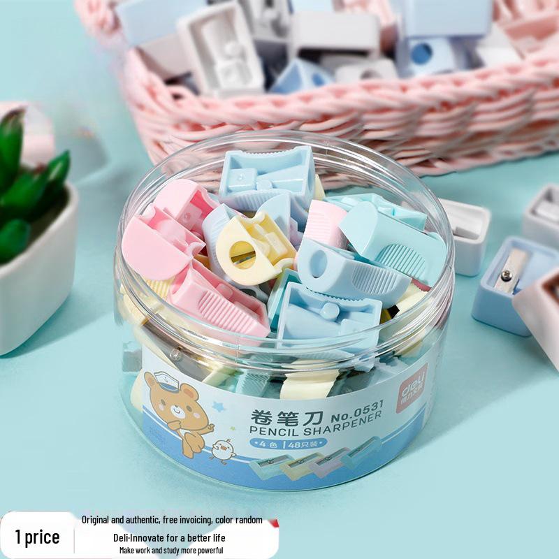 Deli Children s Three-Hole Rotary Pencil Sharpener