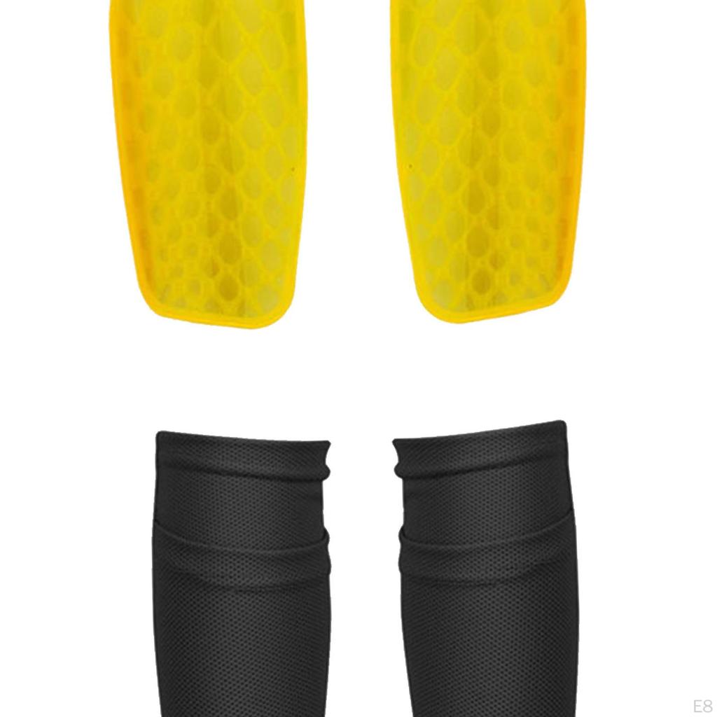 2 Pieces Soccer Shin Guards Calf Sleeves Kids Athlete Leg Pads Wrestling Breathable