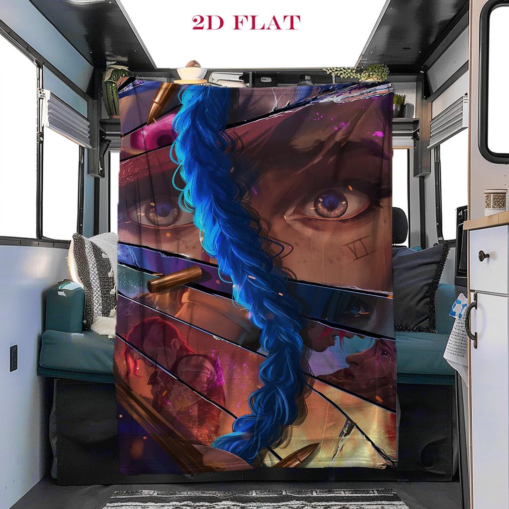 Fantasy Warriors Unite blanket Camping trip blanket Office rest blanket bedroom Digital printing