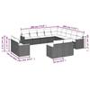VidaXL Salon de Jardin avec Coussins 13 pcs, Canapés de Terrasse, Ensemble de Meubles de Patio, Mobilier d'Extérieur, Gris 3226529
