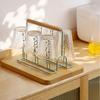 Escorredor de Copos de Água Estilo Japonês Rack Porta-Copos de Grande Capacidade Decoração de Bar