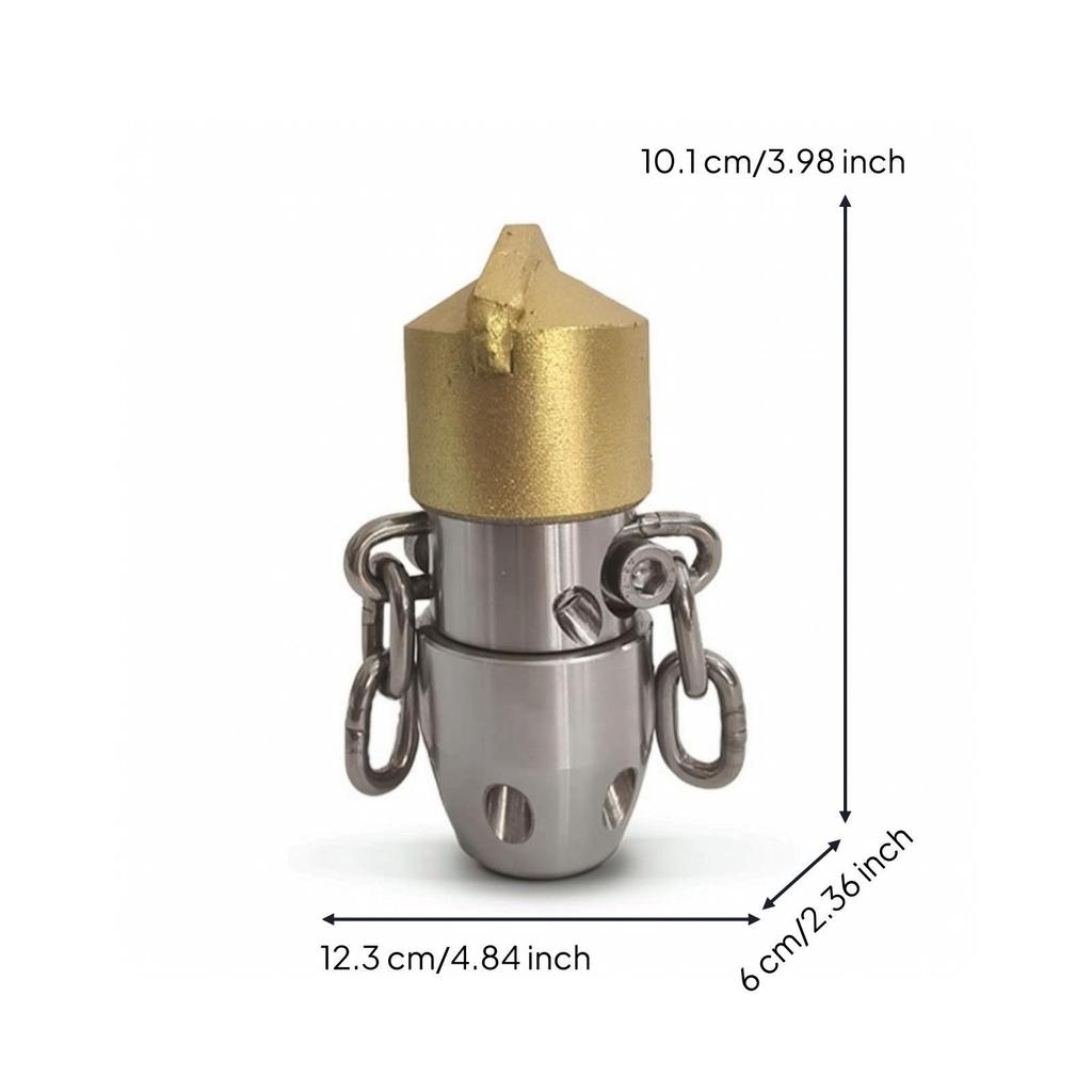Rotating Sewer Nozzle Compact Drain Cleaning Heavy Duty for Sinks
