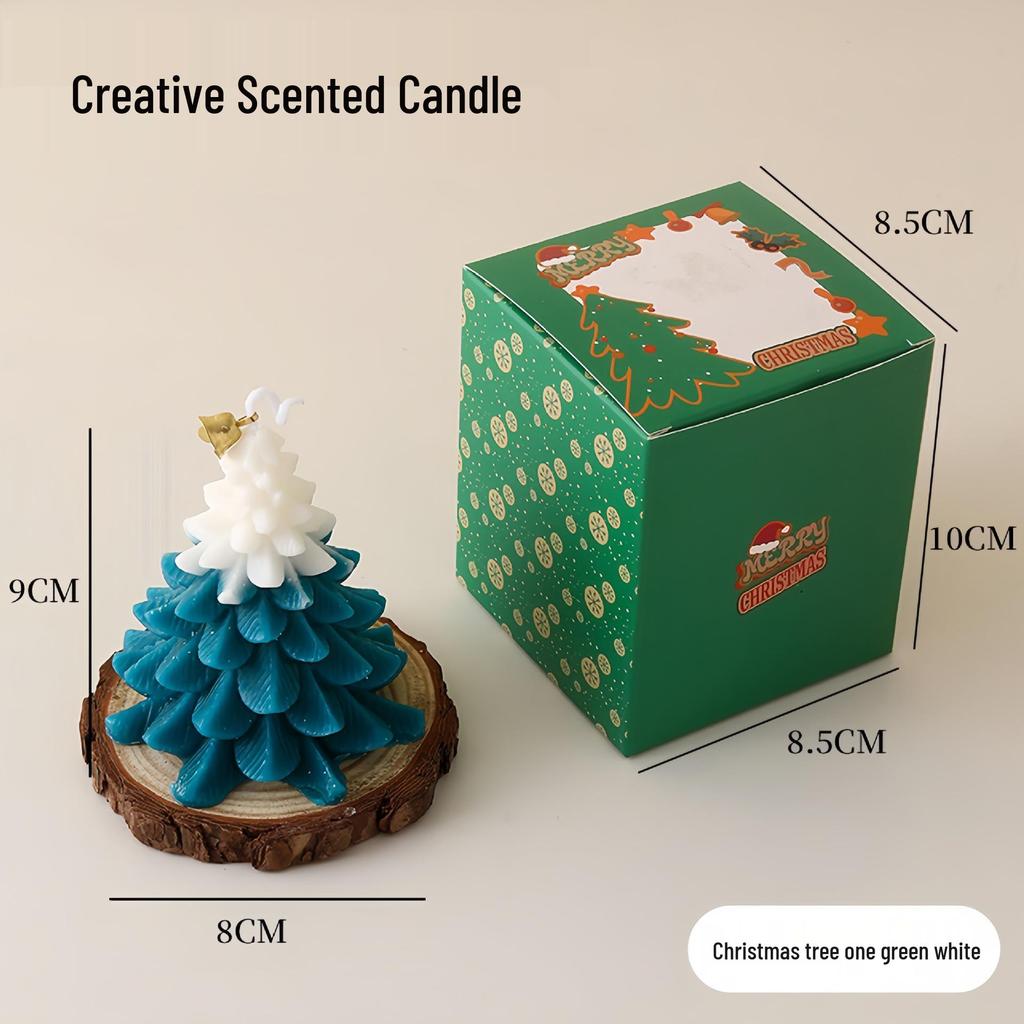 Handmade Christmas Tree Scented Candle: Cute Cartoon Ornament & Creative Holiday Gift