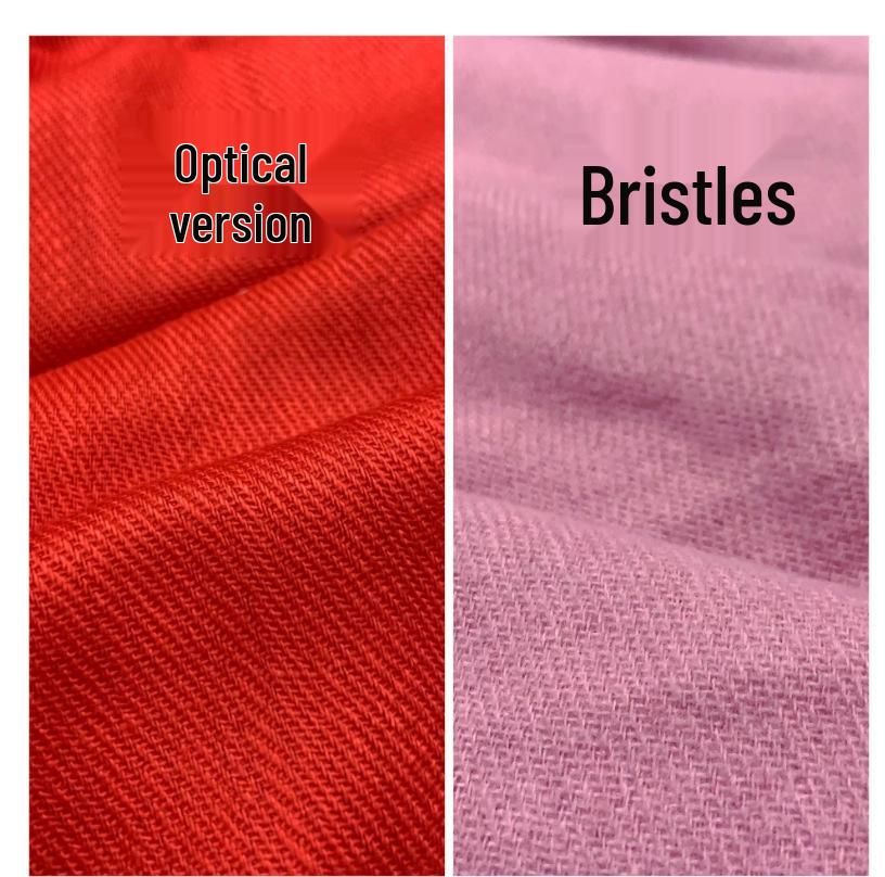 Women's High-End Red Imitation Cashmere Knit Shawl - Versatile & Fashionable