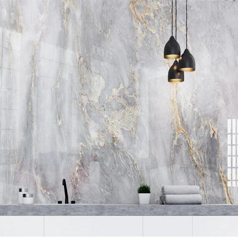 Wallpaper Dark Gray 3d Mural Simple Marble Pattern Wall Mural Living Room Bedroom Decoration Wallpaper